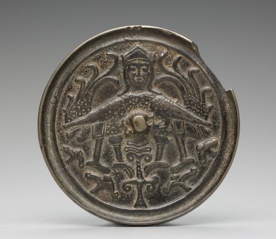 Espelho com uma Harpia (bronze com chumbo) de Islamic School