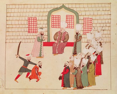 Ms 1671 Um vizir assistindo uma execução de Islamic School