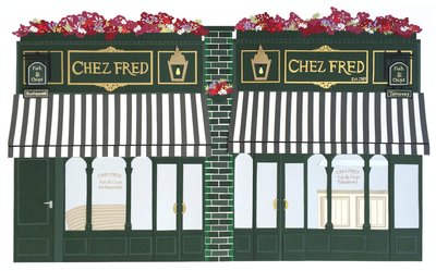 Chez Fred, papel 2016 de Isobel Barber