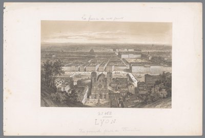 Vista de Lyon e da catedral de Fourvière
Lyon. Vue générale prise de Fourvières
França Contemporânea (título da série)
La France de nos jours (título da série) de Isodore Laurent Deroy