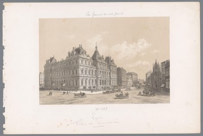 Vista do Palais de la Bourse em Lyon
Lyon. Palais du Commerce
França Contemporânea (título da série)
La France de nos jours (título da série) de Isodore Laurent Deroy