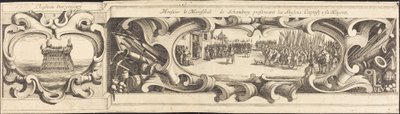 O Cerco de La Rochelle [placa 14 de 16; conjunto compreende 1952.8.97-112] de Israel Henriet or Abraham Bosse after Jacques Callot