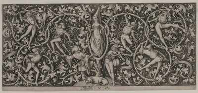 Ornamento com dança dos amantes. de Israhel van Meckenem