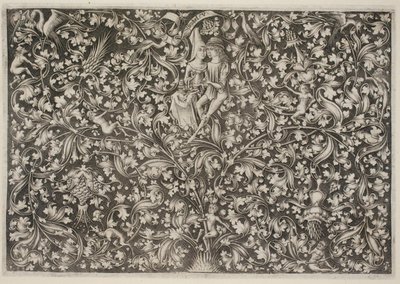 Ornamento com amantes de Israhel van Meckenem