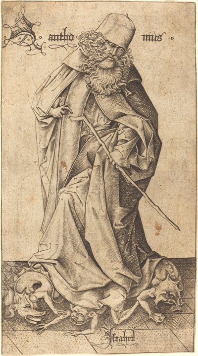 Santo Antônio. de Israhel van Meckenem