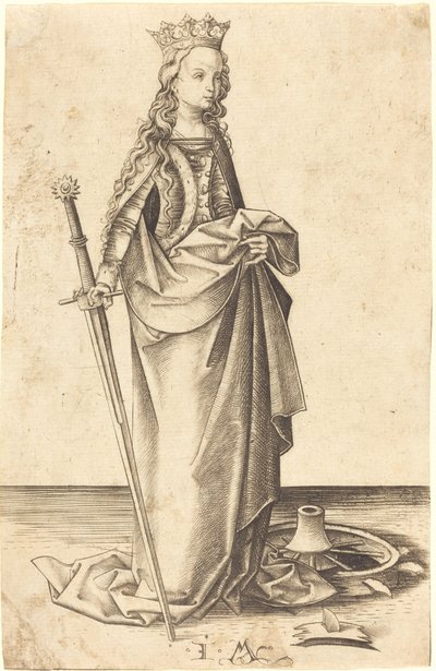 Santa Catarina de Israhel van Meckenem
