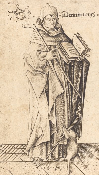 São Domingos, c. 1470. de Israhel van Meckenem