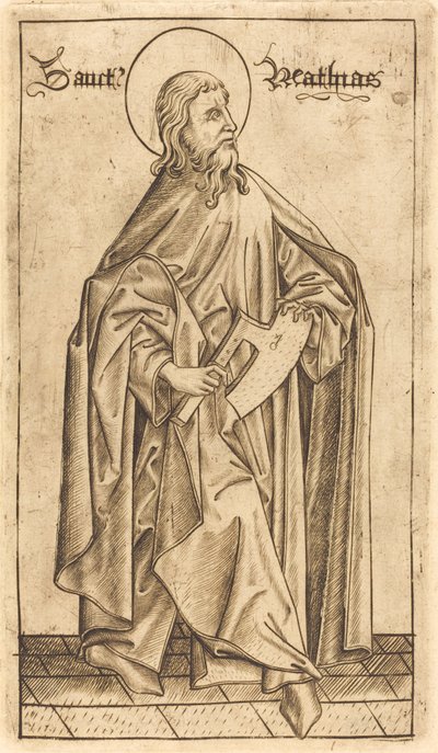 São Matias, c. 14701480. de Israhel van Meckenem
