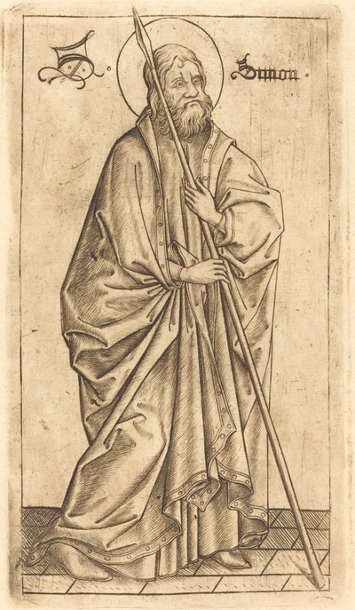 São Tomás ou São Simão, c. 14701480. de Israhel van Meckenem