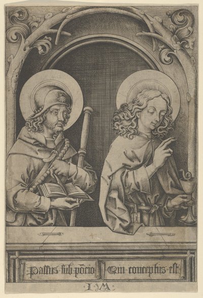 São Tiago Maior e São João, dos Apóstolos. de Israhel van Meckenem