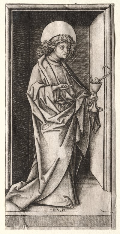 São João com a serpente no cálice de Israhel van Meckenem