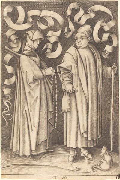 Os paroquianos, c. 14951503. de Israhel van Meckenem