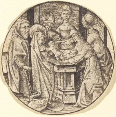 A circuncisão, c. 14701480. de Israhel van Meckenem