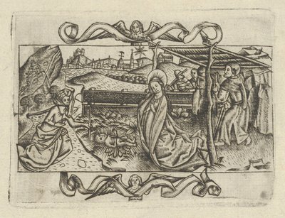 A Natividade. de Israhel van Meckenem