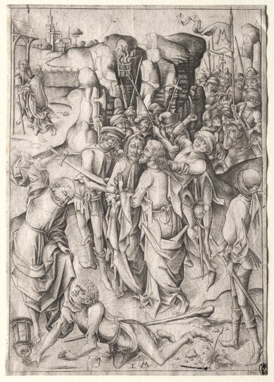 A paixão: Cristo levado cativo. de Israhel van Meckenem