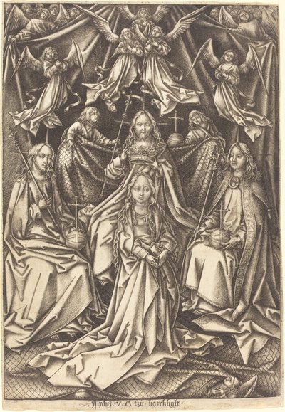 A Coroação da Virgem de Israhel van Meckenem after Hans Holbein the Elder