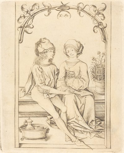 Os Amantes de Israhel van Meckenem after Wenzel von Olmutz after Master of the Housebook