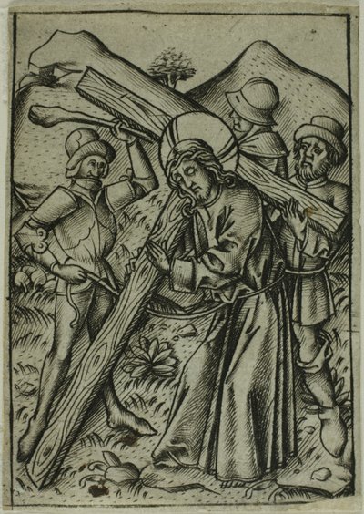 Cristo carregando a cruz de Israhel van Meckenem the younger