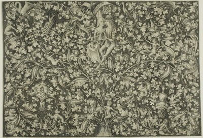 Painel ornamental com dois amantes de Israhel van Meckenem the younger