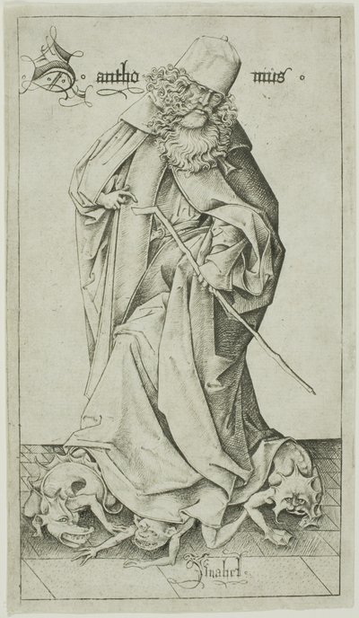 Santo António de Israhel van Meckenem the younger