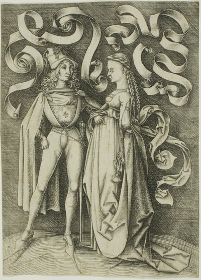 O cavaleiro e a dama de Israhel van Meckenem the younger