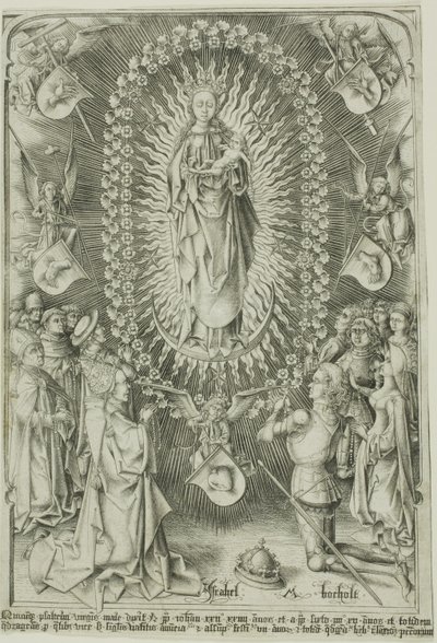 A Madona do Rosário de Israhel van Meckenem the younger