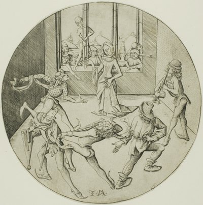 Os dançarinos de Morris de Israhel van Meckenem the younger