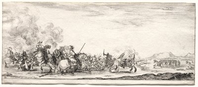 Paz e Guerra: Escaramuça de Cavalaria de Israël Henriet