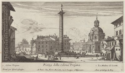 Piazza della Colonna Traiana de Israël Silvestre