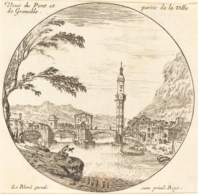 Veue de Pont et partie de la Ville de Grenoble de Israël Silvestre