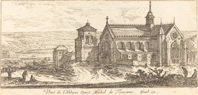 Vista da Abadia de Saint Michel de Tonnerre de Israël Silvestre