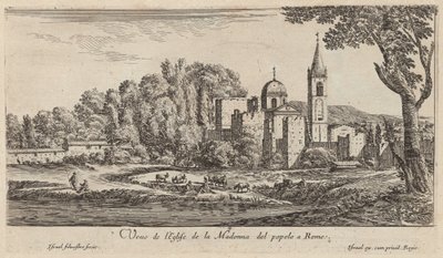 Vista da Igreja da Madonna del Popolo em Roma de Israël Silvestre