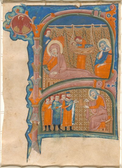 Nascimento e nomeação de João Batista de Italian 13th Century
