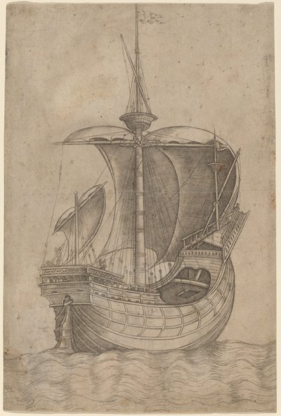 Carrack, indo para a direita de Italian 15th Century