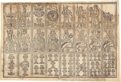 Cartas de jogar de Italian 15th Century