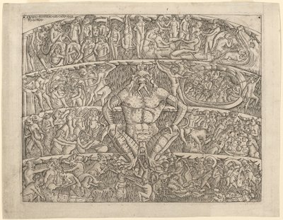 O Inferno, depois do Fresco no Camposanto de Pisa de Italian 15th Century