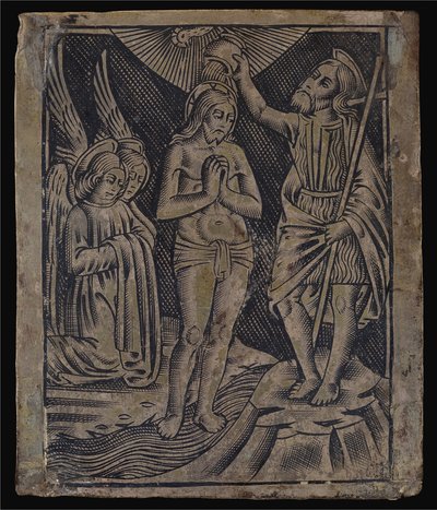 Batismo de Cristo de Italian 16th Century