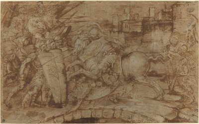 Códigos Horácios Defendendo Roma de Italian 16th Century or Master of the Victoria and Albert Diableries