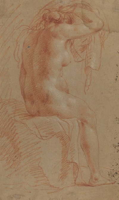 Figura feminina nua [verso] de Italian 17th Century