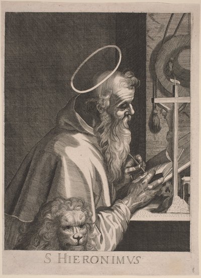 São Jerônimo de Italian 17th Century, after Aegidius Sadeler II