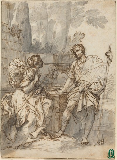 Cena Pastoral de Italian 18th Century