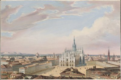 Catedral de Milão de Italian 19th Century