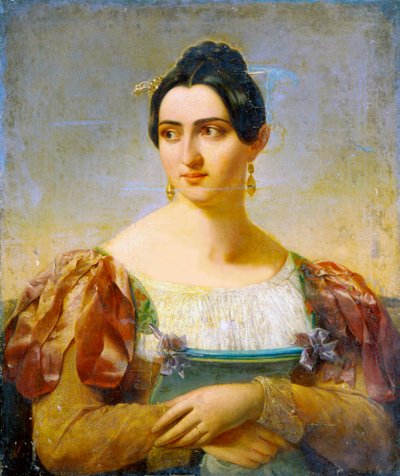 Retrato feminino, início do século XIX de Italian Master