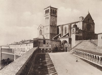 Assis: Basílica de S Francesco (foto p/b) de Italian Photographer