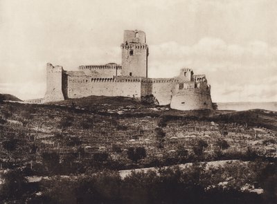 Assis: A Rocca, século XIV (foto a p/b) de Italian Photographer