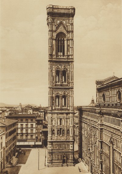 Firenze / Florença: Catedral, A Torre do Sino, Giotto (foto a p/b) de Italian Photographer
