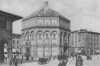 Florença, O Baptistério (foto a p/b) de Italian Photographer