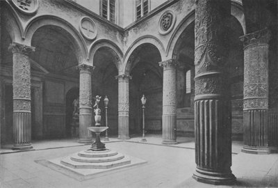 Florença, Palazzo Vecchio, O Cortil (foto a p/b) de Italian Photographer