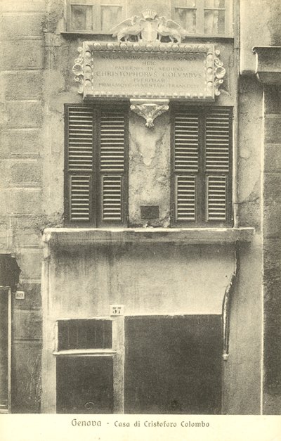 Genoa, itália, casa, de, christopher columbus de Italian Photographer
