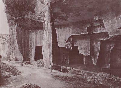 Itália: Syracuse, Latomia del Paradiso (foto a p/b) de Italian Photographer